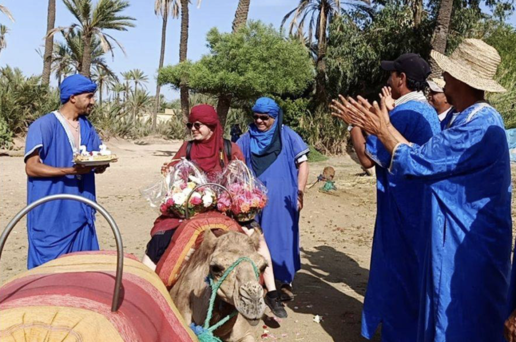 Camel ride in the Palmeraie Oasis