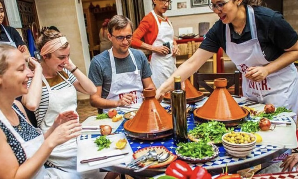 Learning the art of Moroccan cuisine from a Master