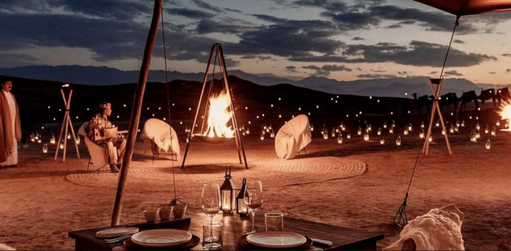 Dinner show in the Agafay desert